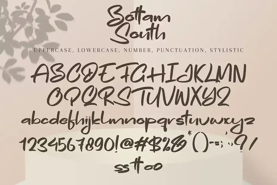 فونت انگلیسی Bottam South - 5