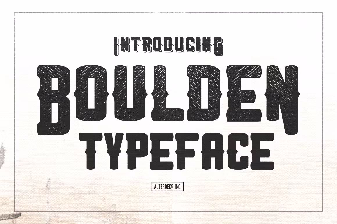 فونت انگلیسی Boulden Typeface - 5