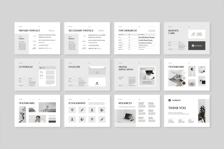 قالب آماده ورد دستورالعمل برند Brand Guidelines