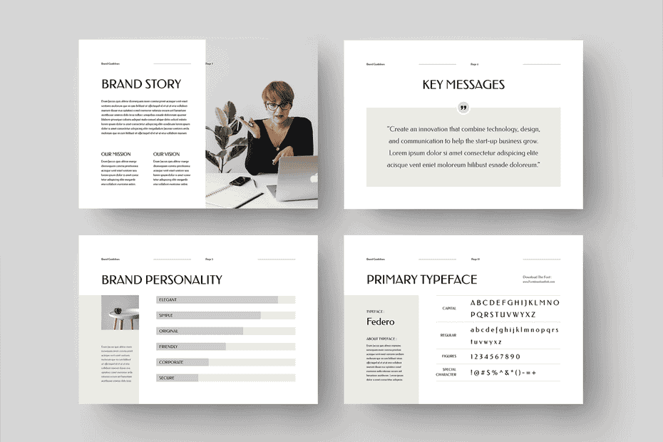 قالب آماده ورد دستورالعمل برند Brand Guidelines - 7