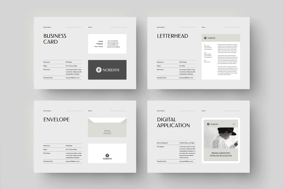 قالب آماده ورد دستورالعمل برند Brand Guidelines - 11
