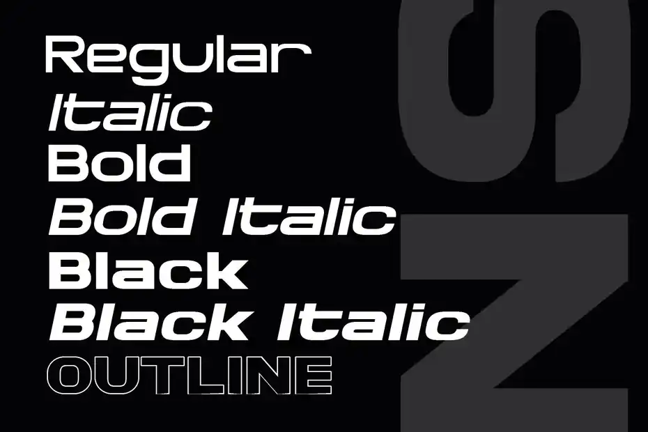 فونت انگلیسی Bronson Sans - Modern Typeface - 3