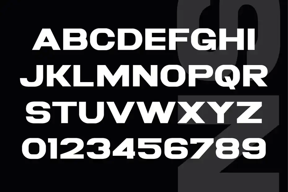 فونت انگلیسی Bronson Sans - Modern Typeface - 9