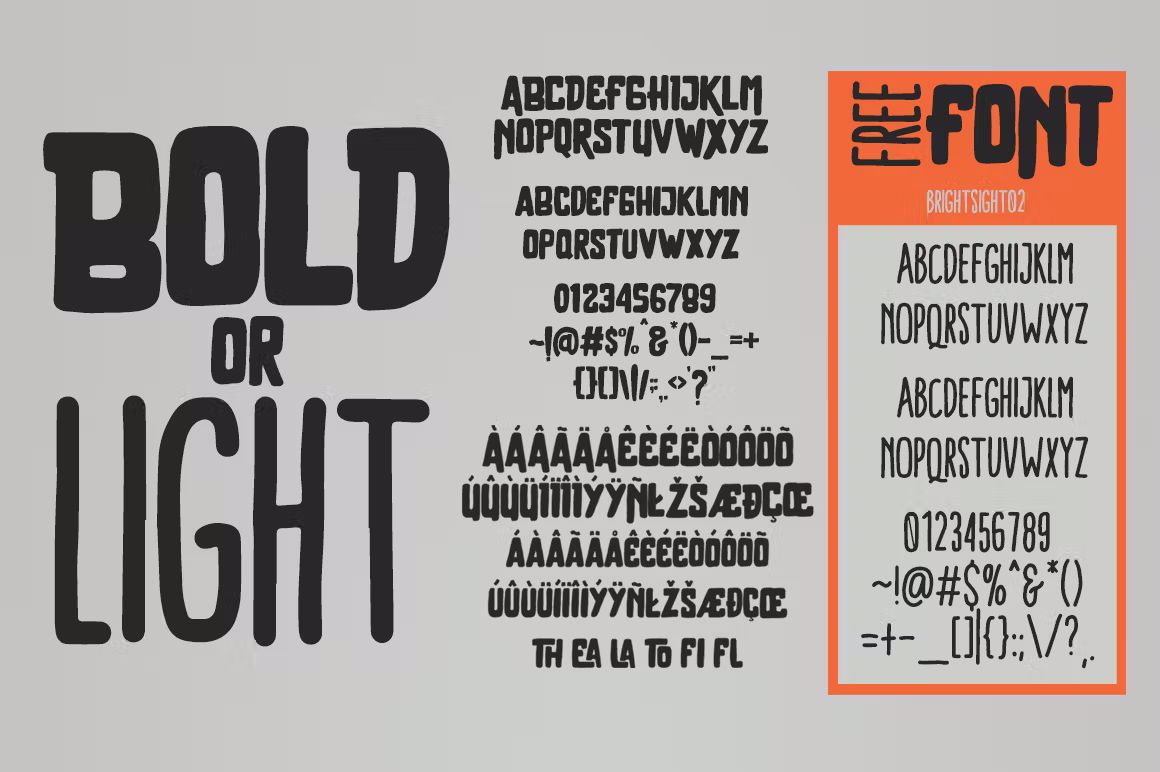 فونت انگلیسی Brother Typeface - 3