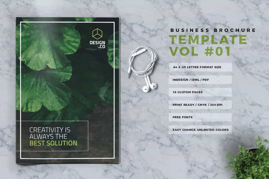 قالب ایندیزاین بروشور Business Brochure Template Vol. 01