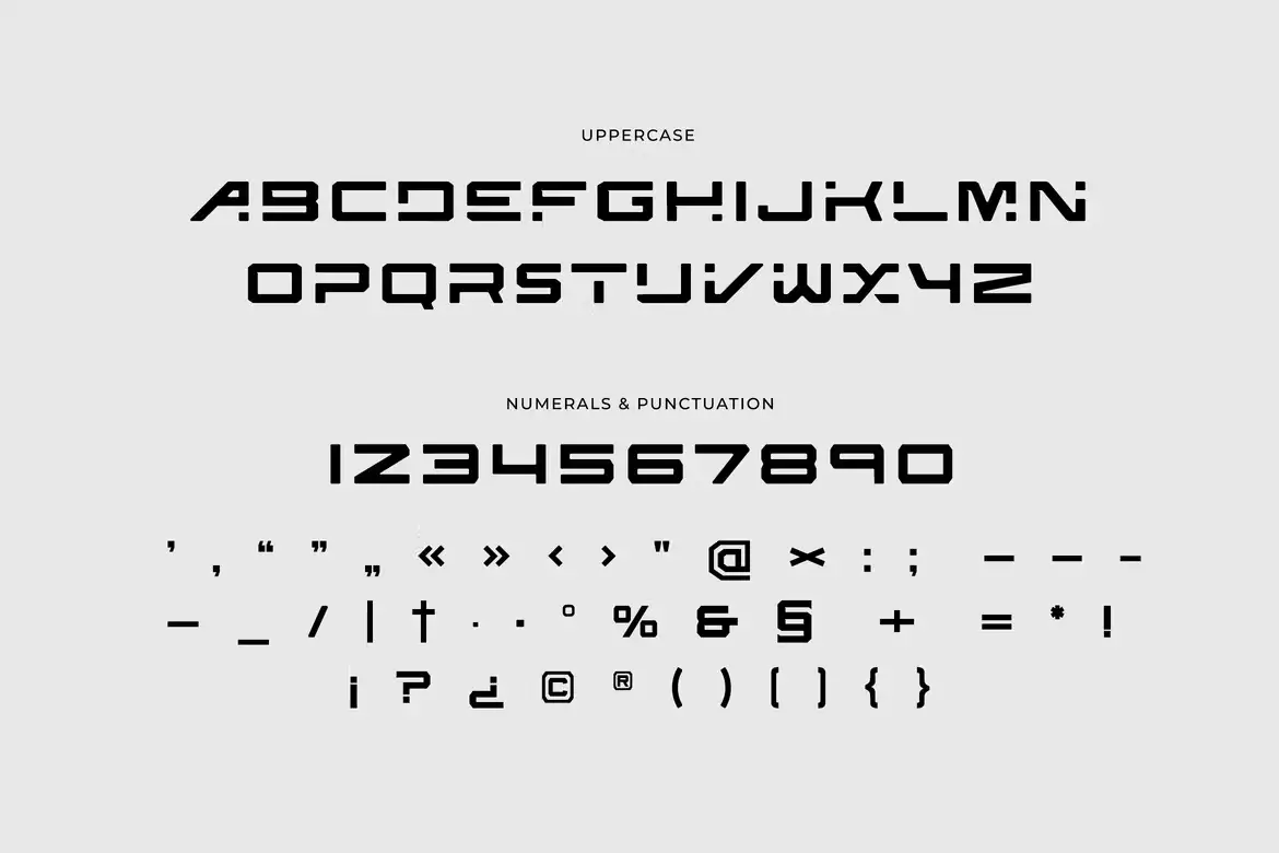 فونت انگلیسی Calinor Pegasus Futuristic Sans Serif Font - 4