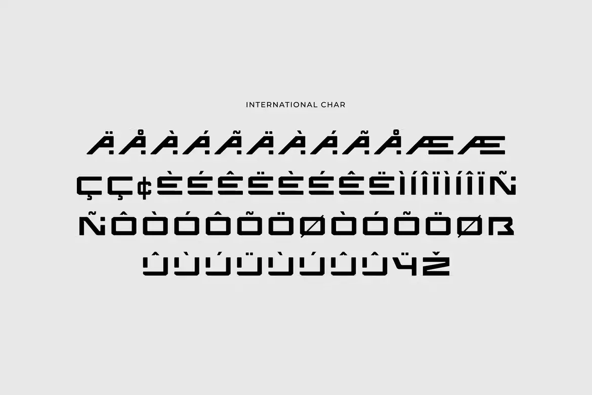 فونت انگلیسی Calinor Pegasus Futuristic Sans Serif Font - 6