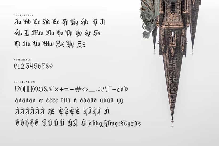 دانلود فونت انگلیسی Cambridge - Bold Decorative Gothic Font - 1 فونت انگلیسی Cambridge