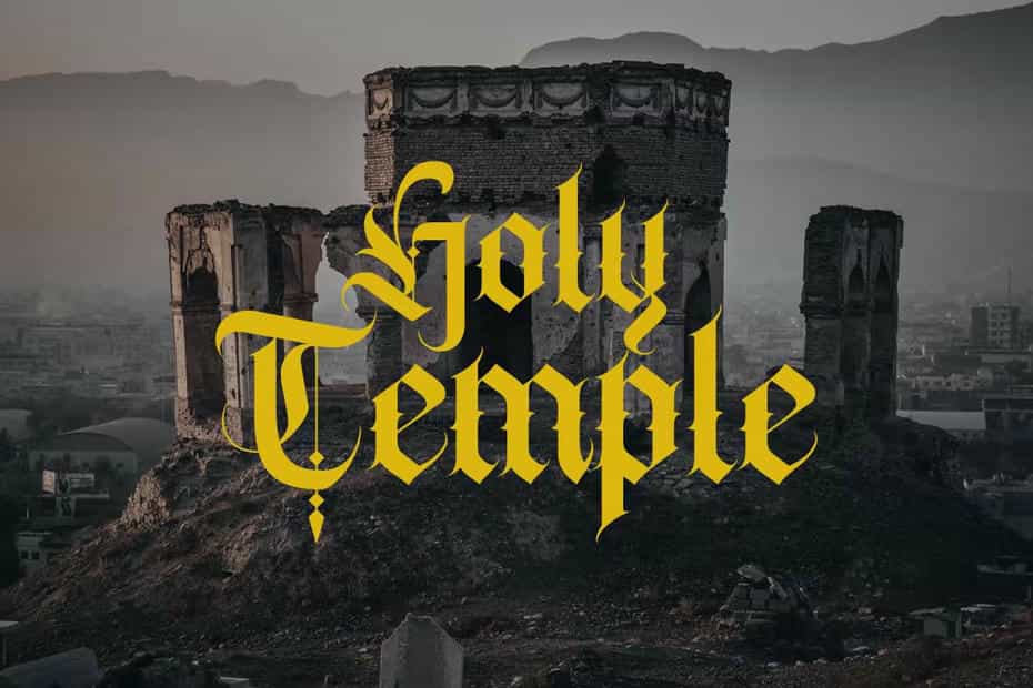 دانلود فونت انگلیسی Cambridge - Bold Decorative Gothic Font - 4 فونت انگلیسی Cambridge
