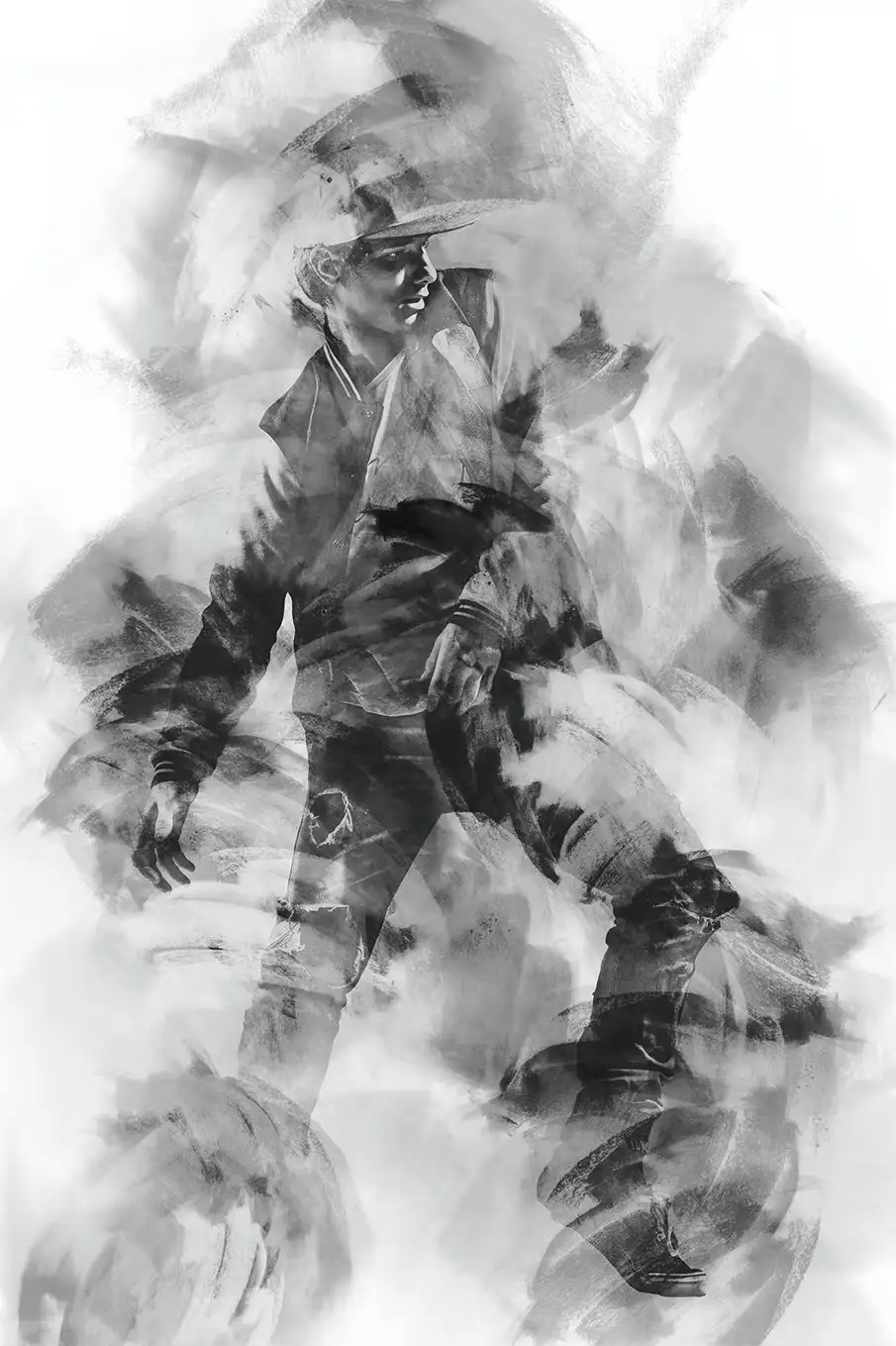 اکشن فتوشاپ تبدیل عکس به نقاشی زغالی - 2