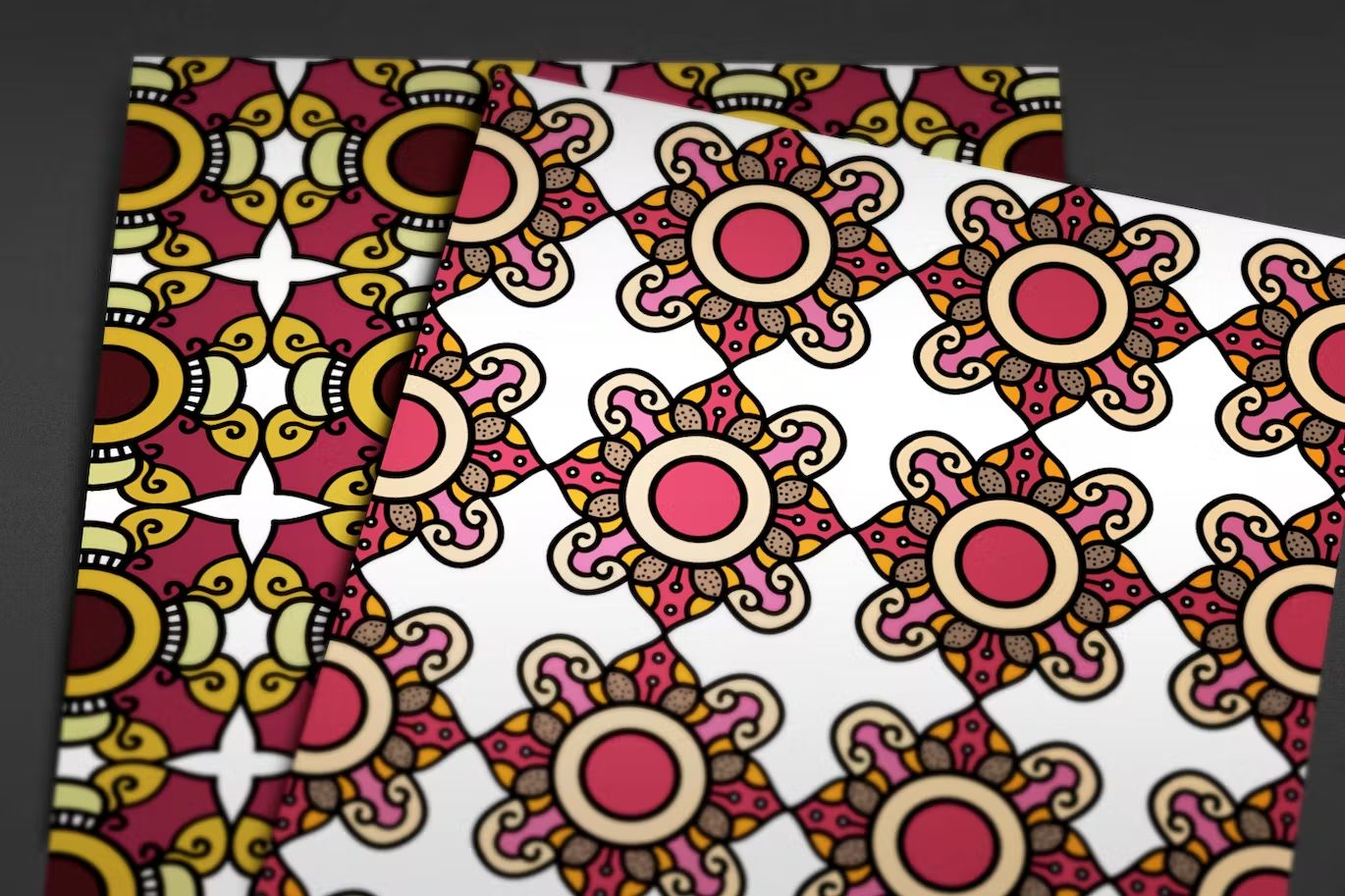 پترن رنگارنگ Colorful Doodle Seamless Pattern - 2