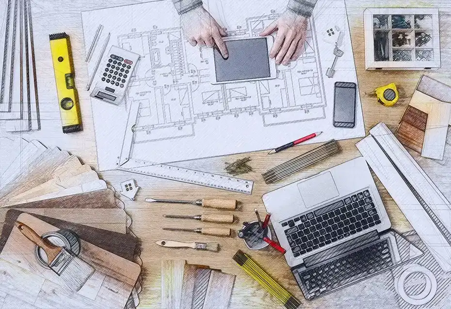 اکشن فتوشاپ ساخت اسکچ معماری - 3