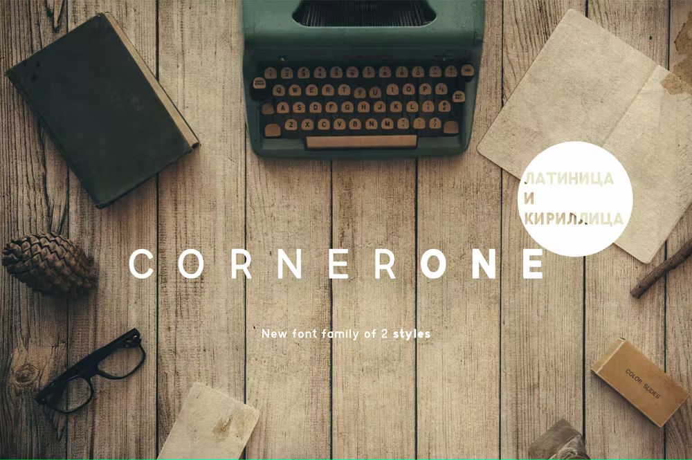 فونت انگلیسی CornerOne Typeface - 6