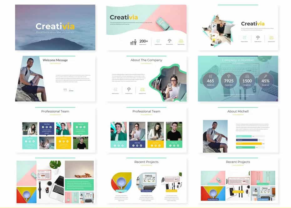 قالب پاورپوینت Creativia