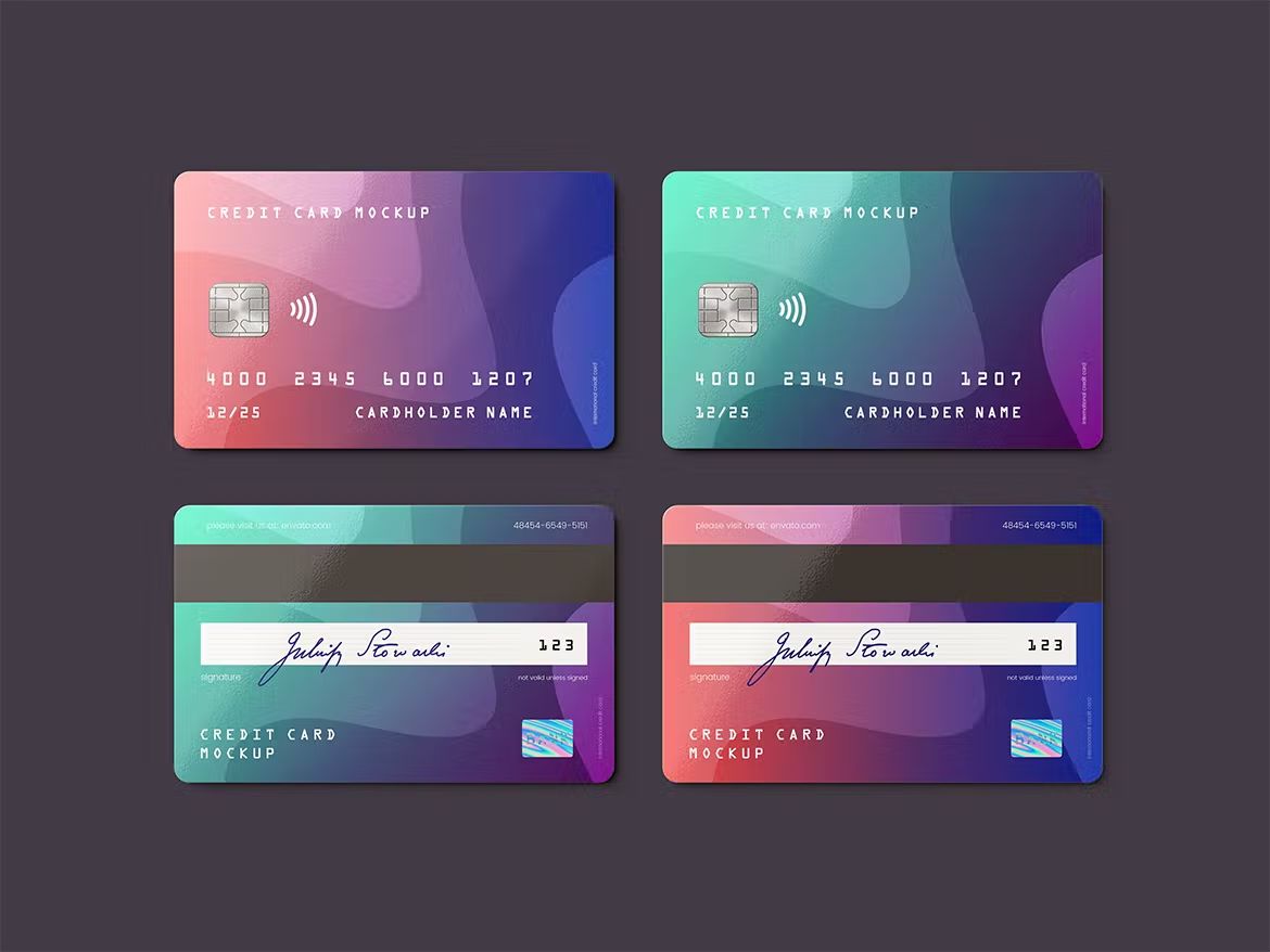 موکاپ کارت اعتباری Credit Card - 19