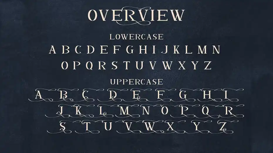 فونت انگلیسی Dalmanti - Capitalized Typeface - 5