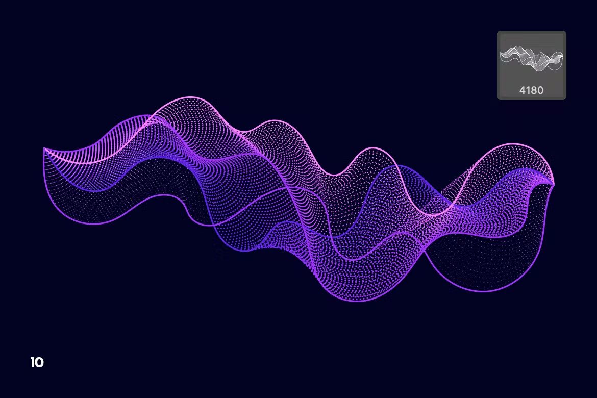 براش امواج ذرات دیجیتال فتوشاپ - 20