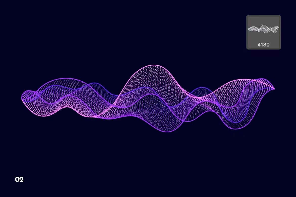 براش امواج ذرات دیجیتال فتوشاپ - 4