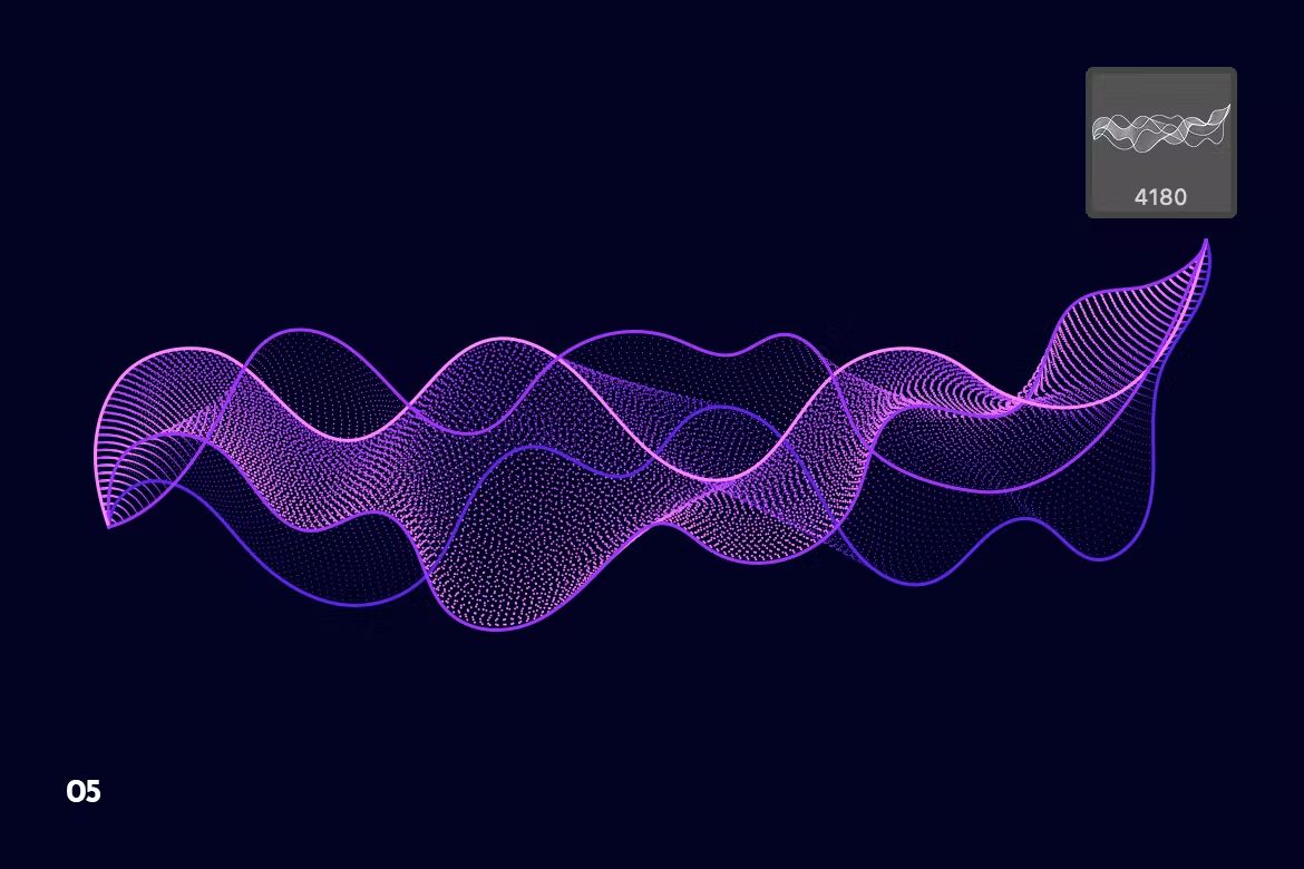 براش امواج ذرات دیجیتال فتوشاپ - 10