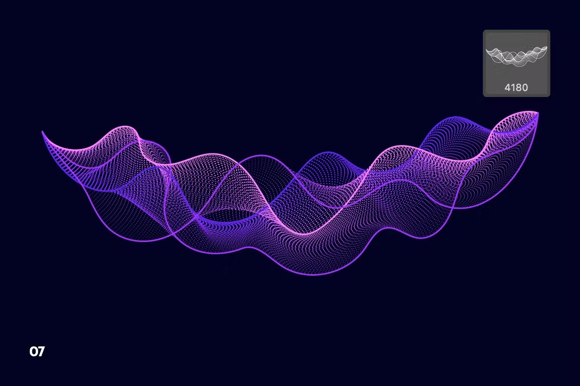 براش امواج ذرات دیجیتال فتوشاپ - 14