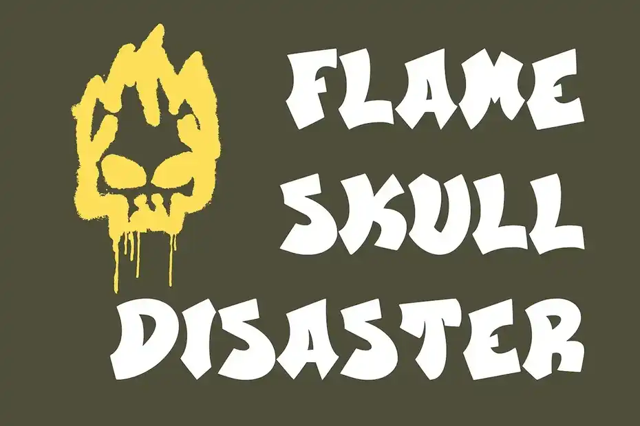 فونت انگلیسی EmergencyStyle - Graffiti Display Font - 5