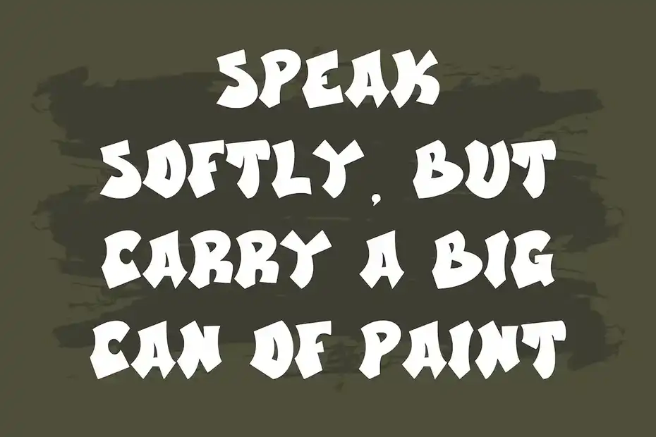 فونت انگلیسی EmergencyStyle - Graffiti Display Font - 7