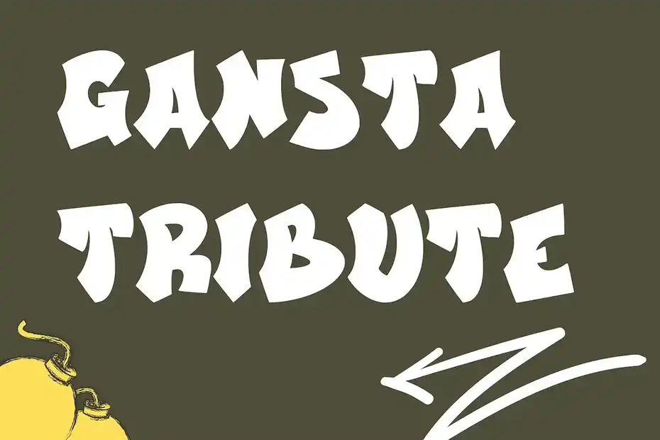 فونت انگلیسی EmergencyStyle - Graffiti Display Font - 9