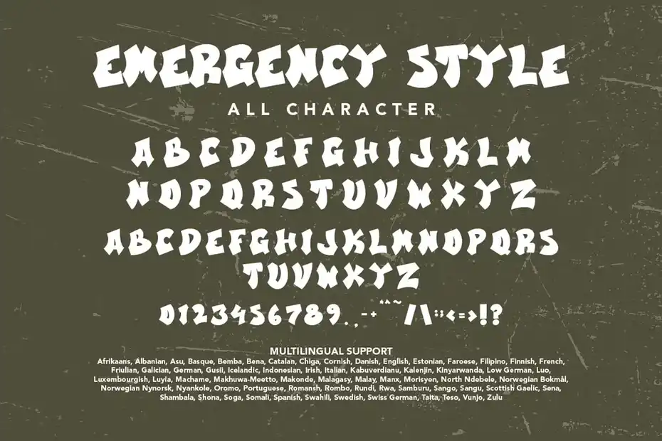 فونت انگلیسی EmergencyStyle - Graffiti Display Font - 13