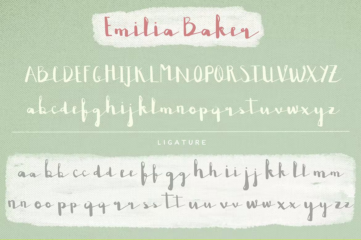 فونت انگلیسی Emilia Baker - 4