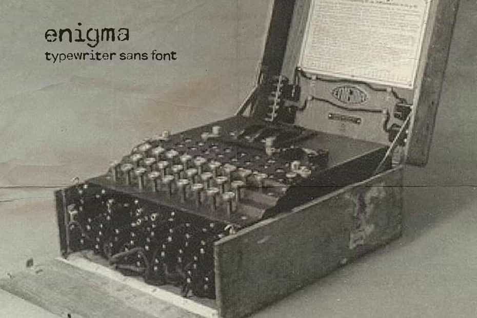 فونت انگلیسی Enigma Typewriter Sans Font