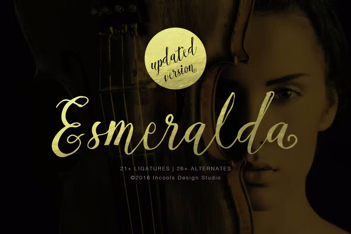 فونت انگلیسی Esmeralda