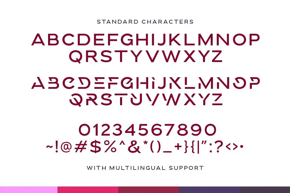 فونت انگلیسی Fireside - Sharp Logo Font - 3