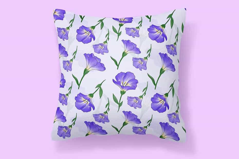 پترن گل آبرنگی Flower Watercolor Seamless Pattern