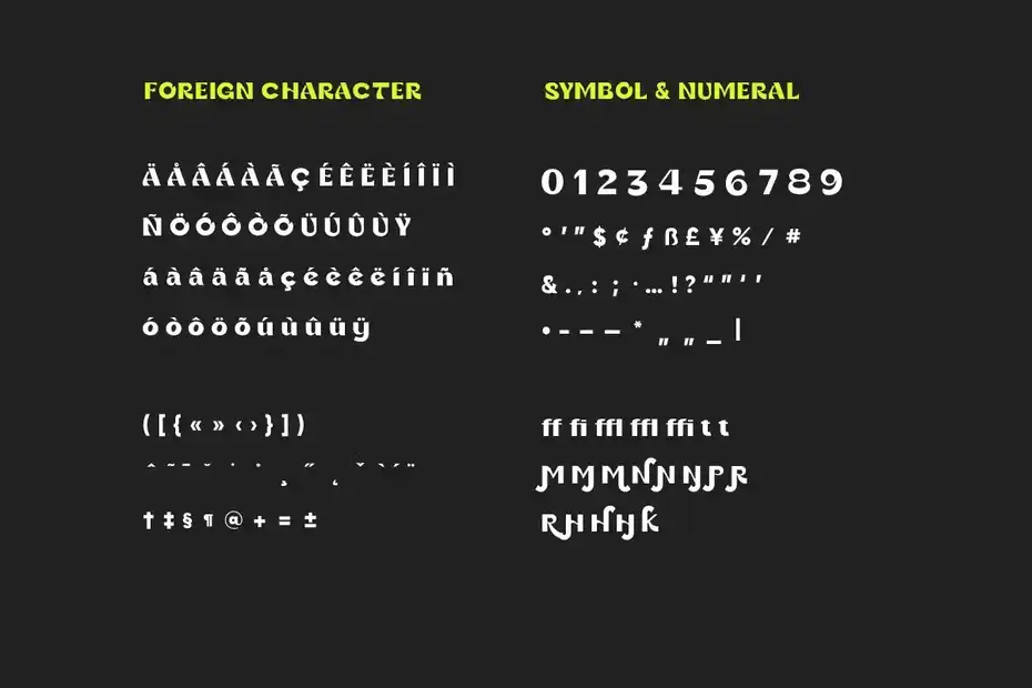 فونت انگلیسی Gania Display Typeface - 1