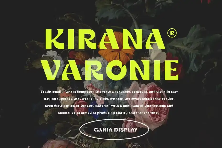 فونت انگلیسی Gania Display Typeface - 5