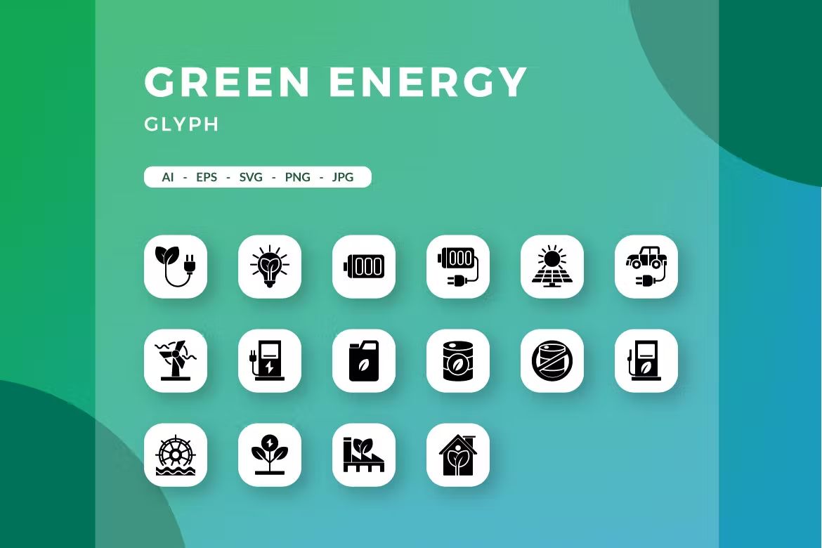 آیکون انرژی سبز - 4
