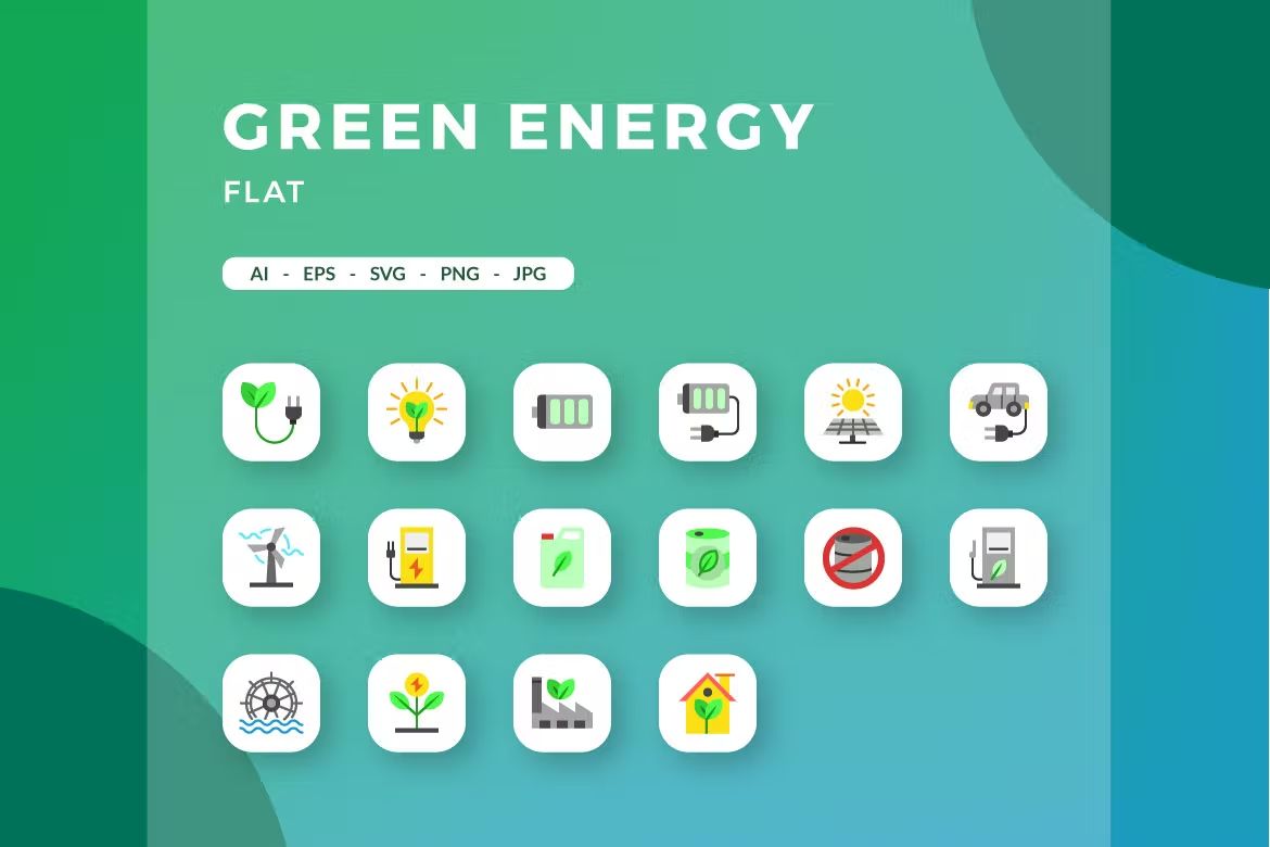 آیکون انرژی سبز - 6