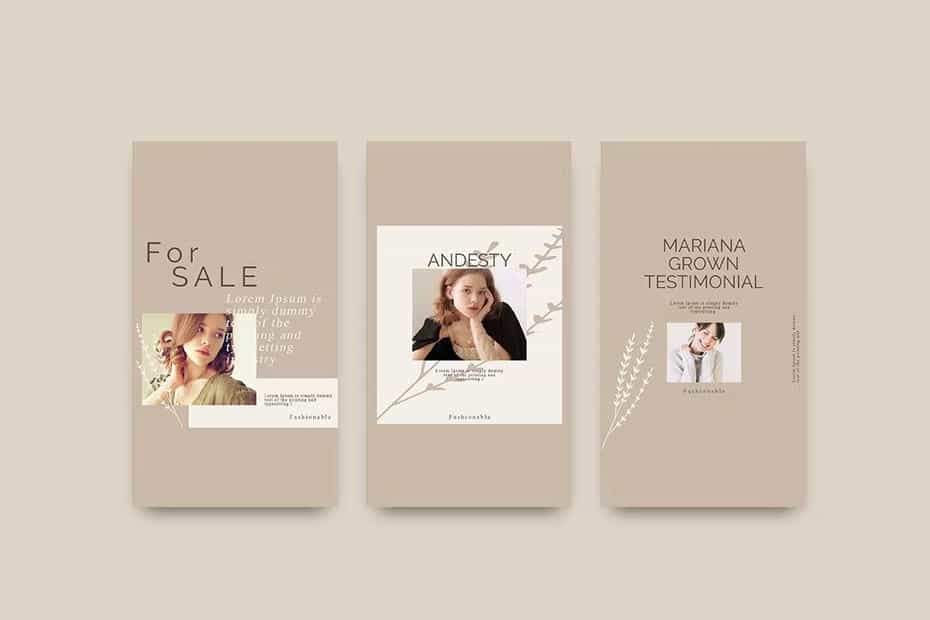 دانلود طرح لایه باز اینستاگرام GROWN - Instagram POST & STORY Template - 11 طرح لایه باز اینستاگرام GROWN - 10