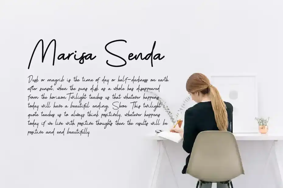 فونت انگلیسی به سبک امضا Hello Dine Signature Font - 11