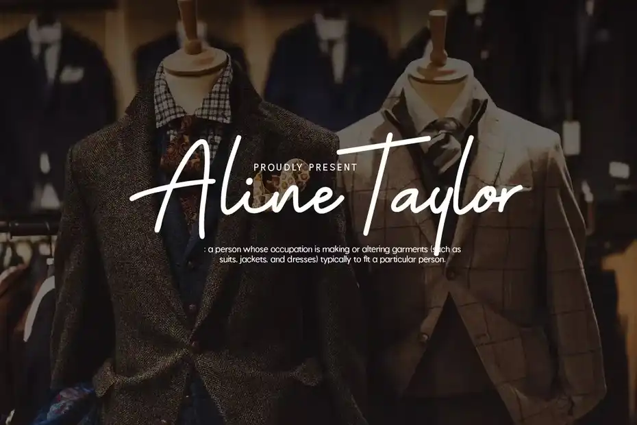 فونت انگلیسی به سبک امضا Hello Dine Signature Font - 13