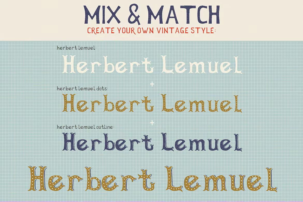 فونت انگلیسی Herbert Lemuel - 15