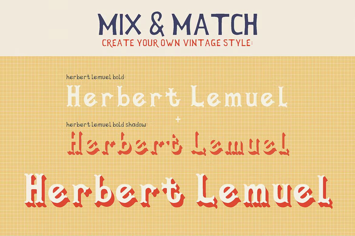 فونت انگلیسی Herbert Lemuel
