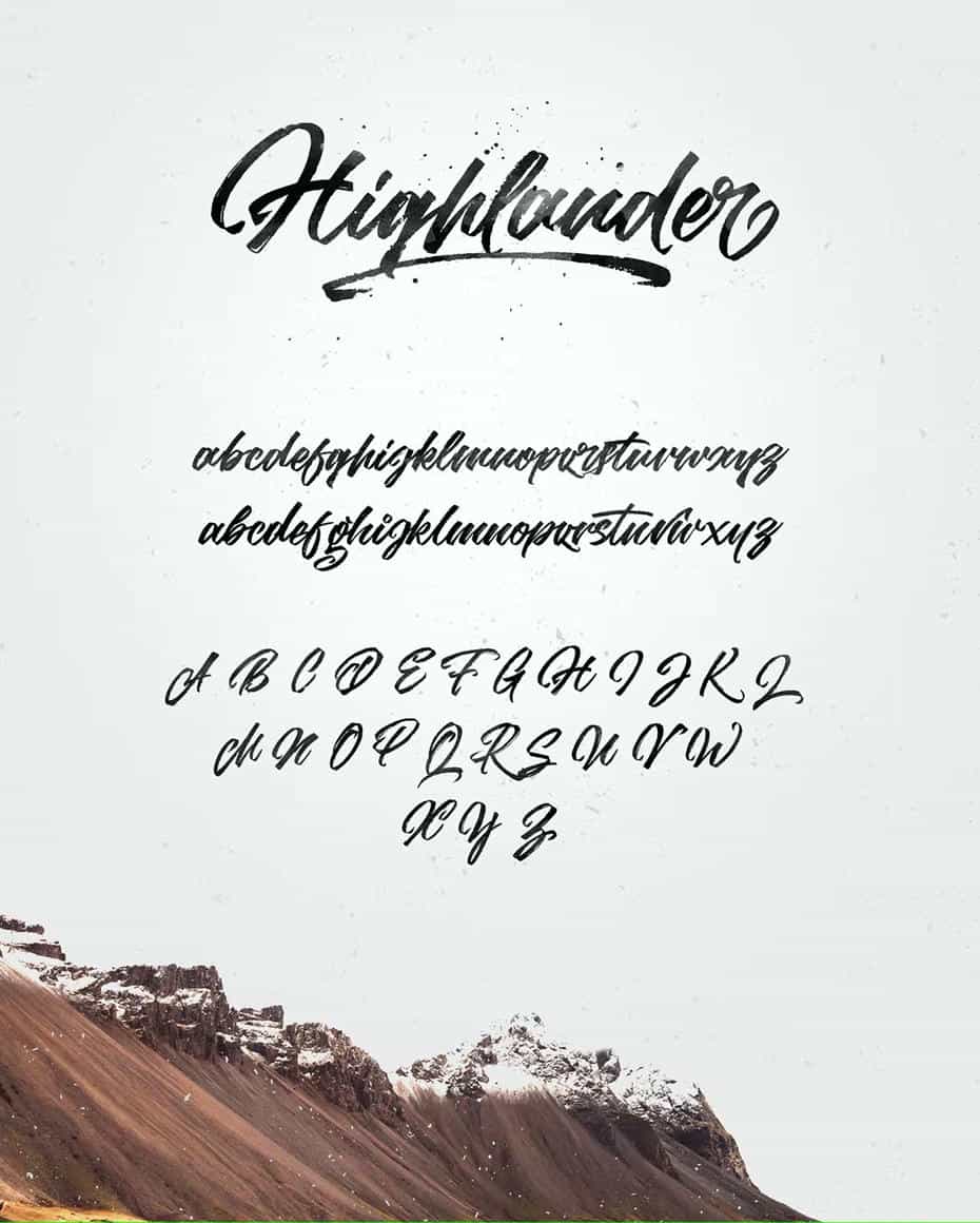 دانلود فونت انگلیسی Highlander marker script - 13 فونت انگلیسی Highlander marker script - 12