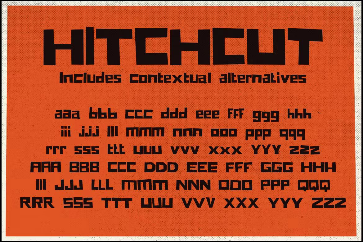 فونت انگلیسی Hitchcut - 3
