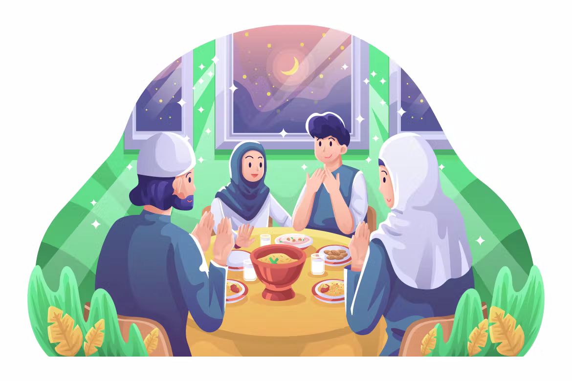 طرح وکتور افطار رمضان - 2