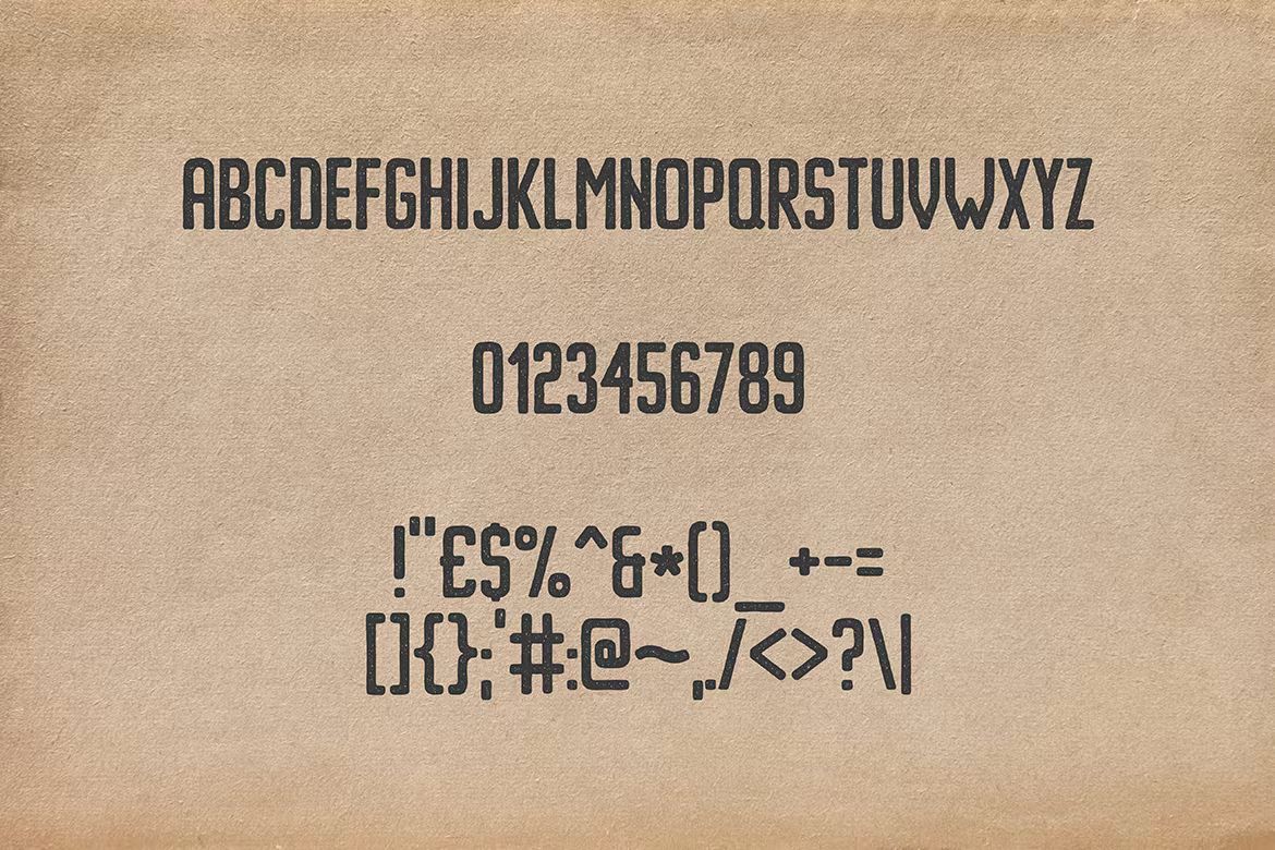 فونت انگلیسی Imprimo Letterpress Font - 5