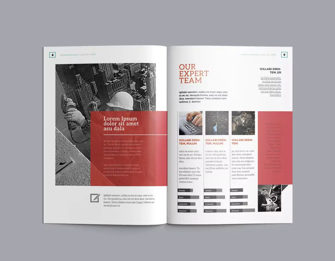 قالب ایندیزاین بروشور InDesign Brochure Template 7 - 8