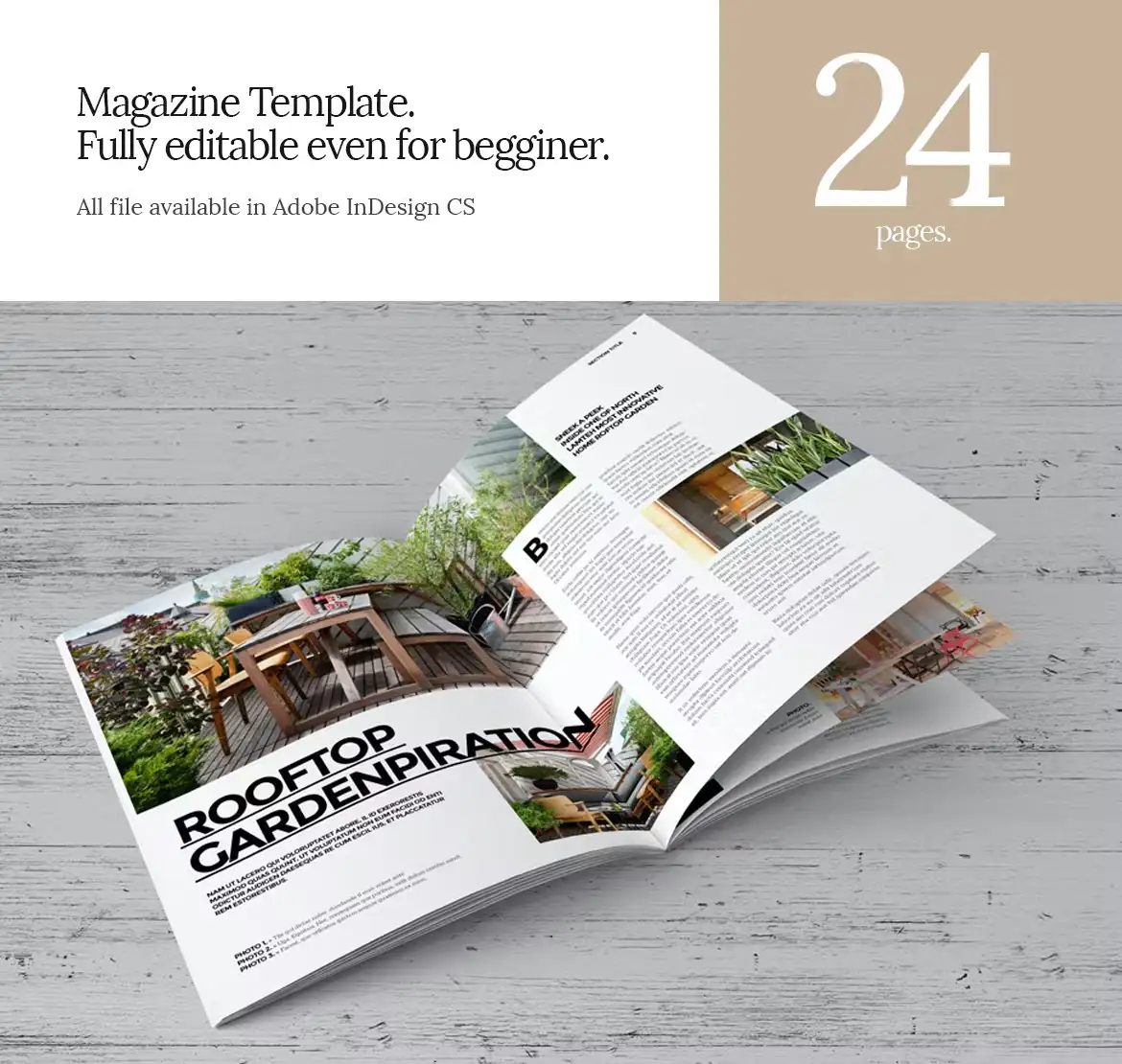 قالب ایندیزاین مجله InDesign Magazine Template 20 - 4