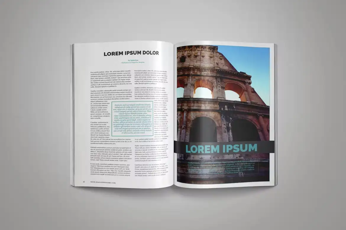 قالب ایندیزاین مجله InDesign Magazine Template 14 - 12