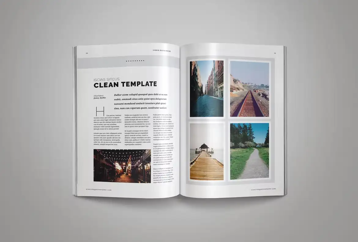 قالب ایندیزاین مجله InDesign Magazine Template 11 - 4